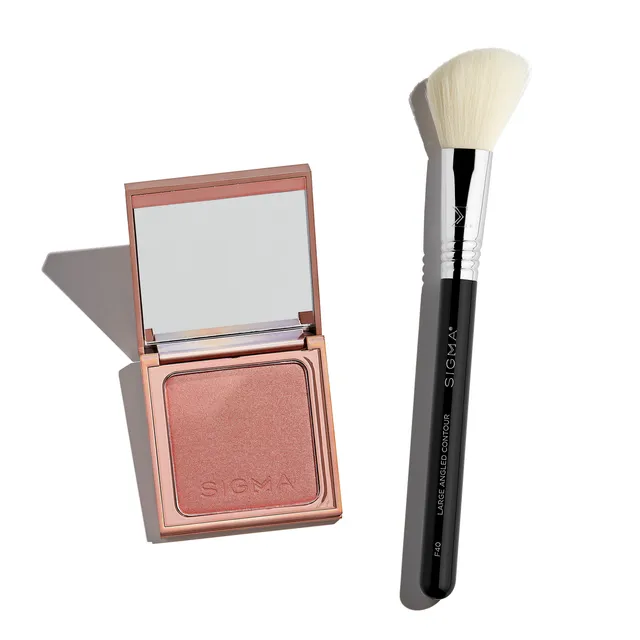 Sigma Face Makeup Valentine Powder Blush Duo duo blush Sunset Kiss + F40 poudre
