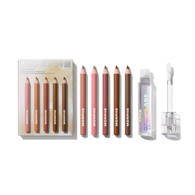 Morphe Bundles Holiday Lip Essentials Bundle coffret lèvres crayons mini et gloss