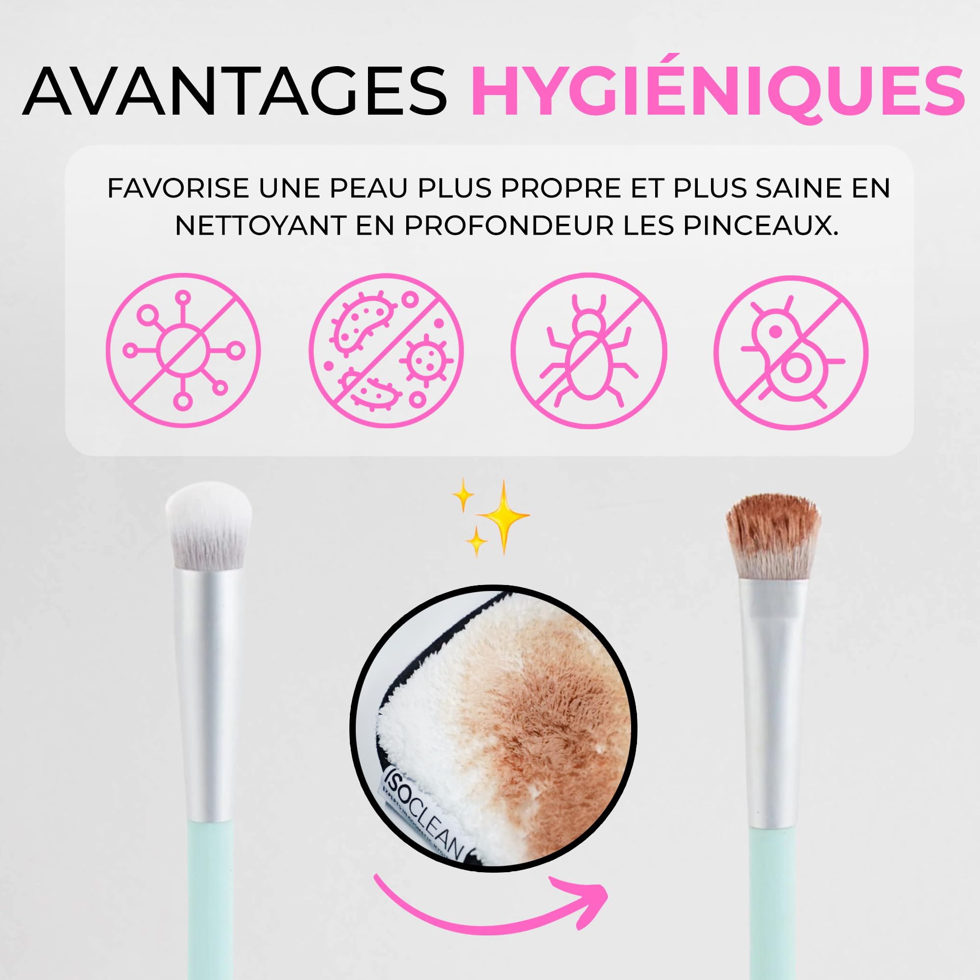 TYVEK ISOCLEAN Makeup Brush Cleaners nettoyant pinceaux 165 ml