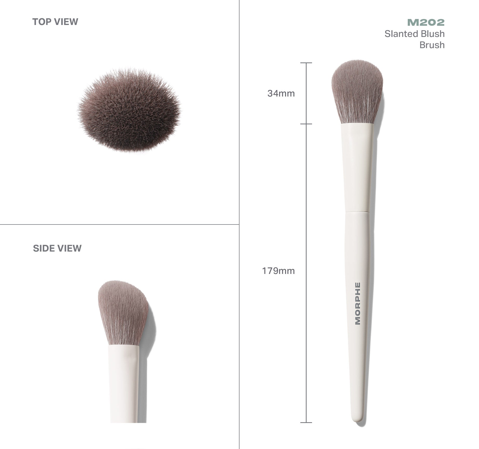 Morphe Face Brushes M202 Slanted Blush Brush pinceau blush