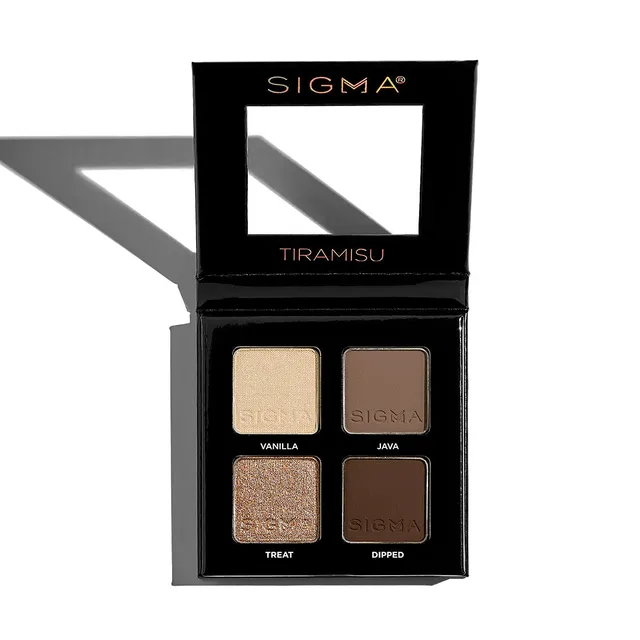Sigma Eye Makeup Tiramisu Eyeshadow Quad palette 4 fards neutres
