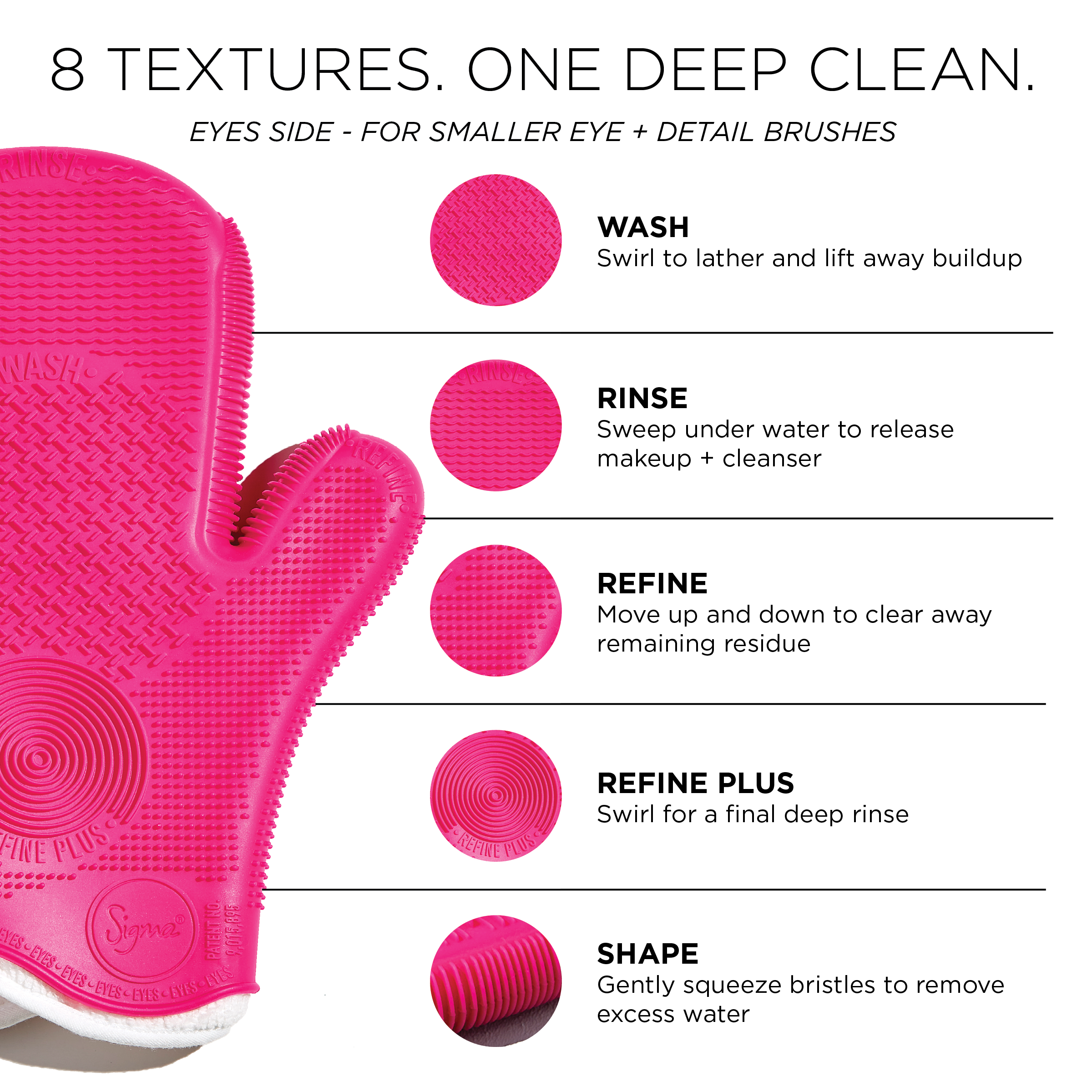 Sigma Brush Care 2X Sigma Spa Brush Cleaning Glove gant silicone