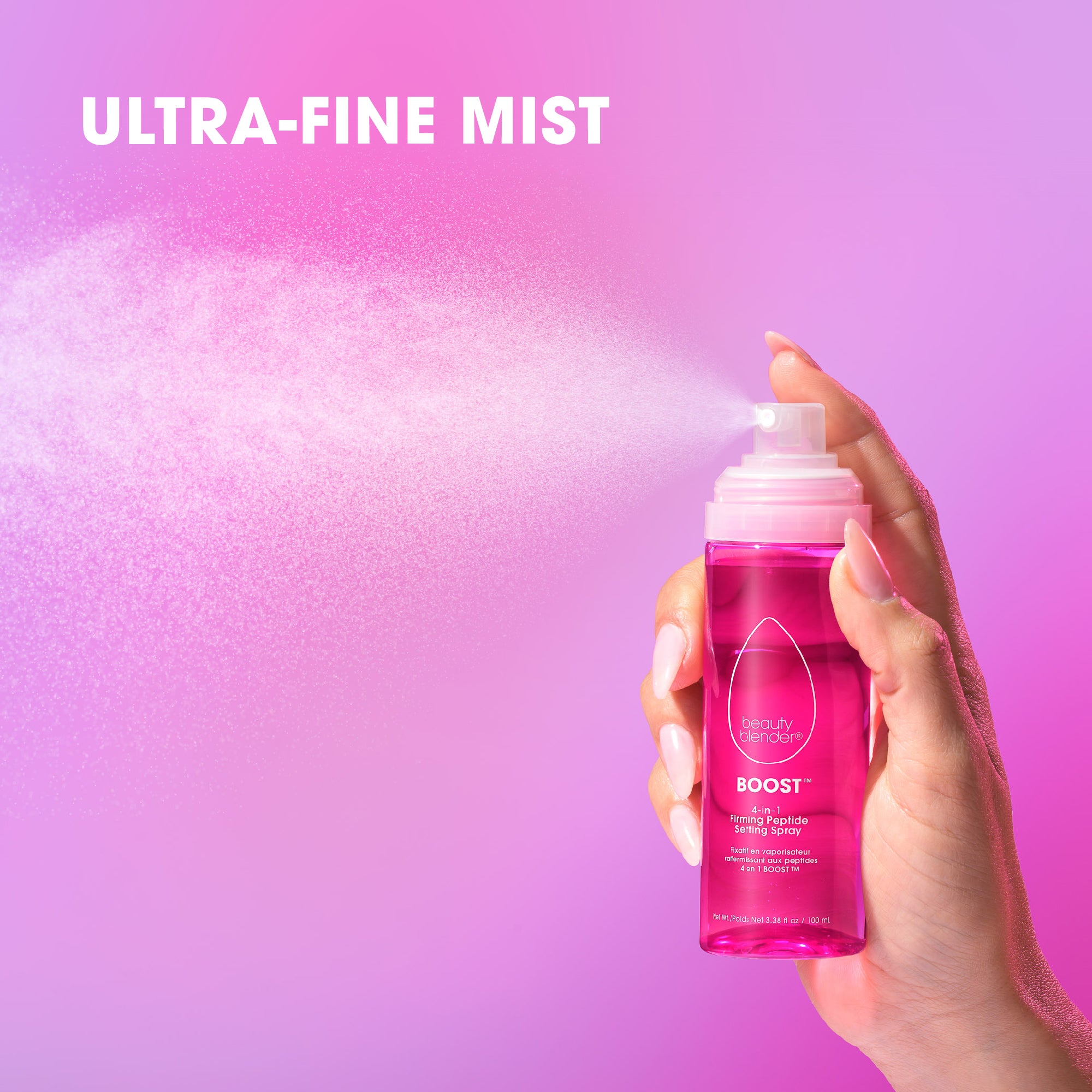 Beautyblender Boost Boost™ 4-in-1 Firming Peptide 18-Hour Setting Spray spray fixateur