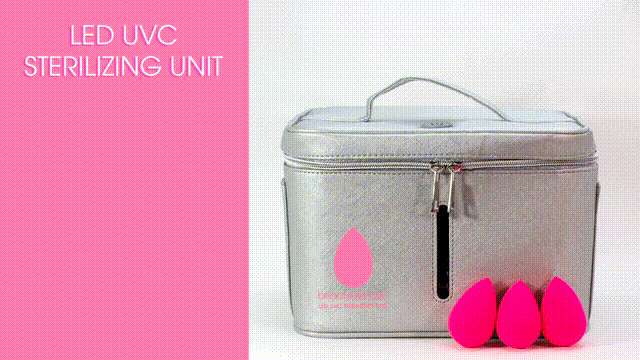 Beautyblender Original UV Sterilization Case étui rangement argenté