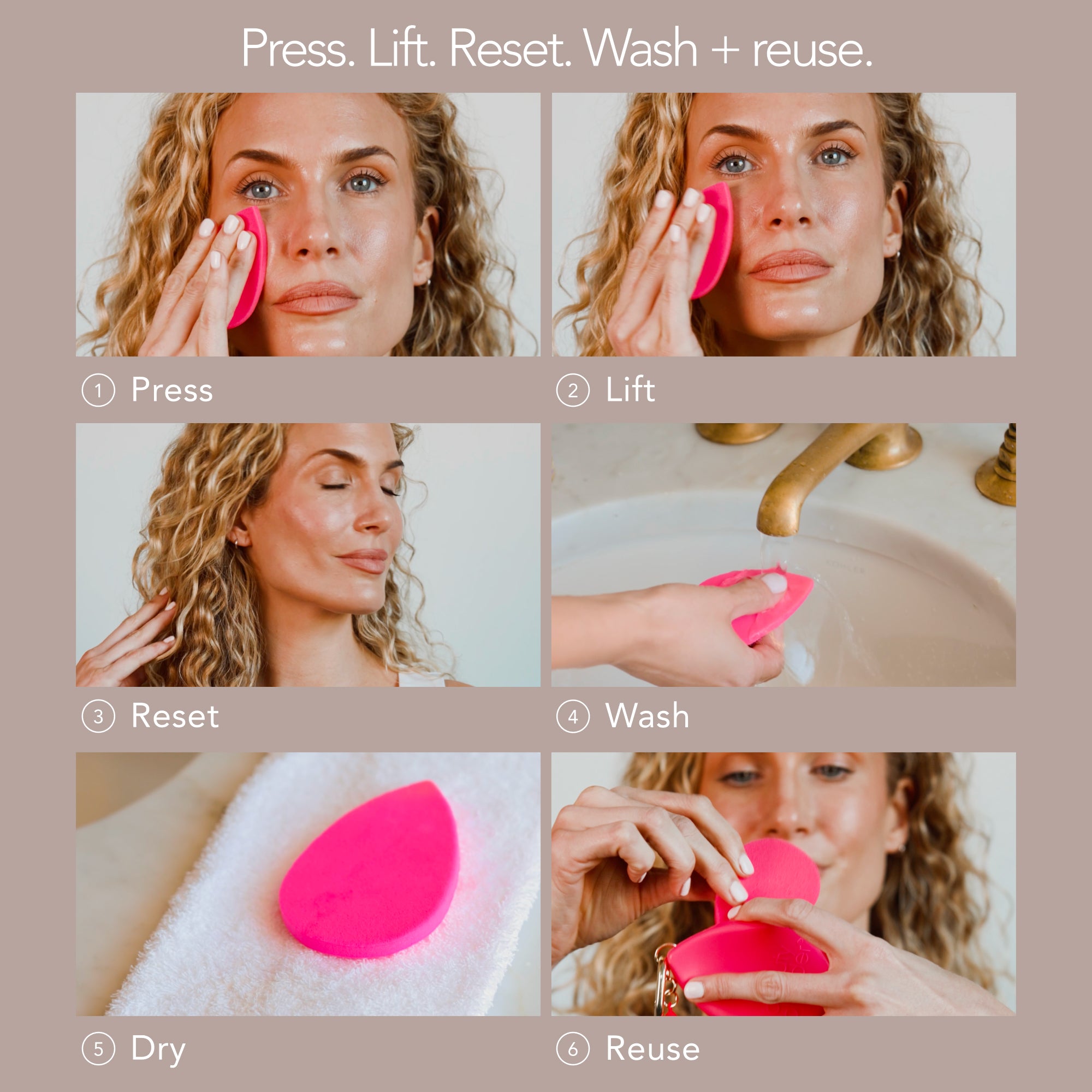 Beautyblender Bounce Resetter tampons matifiants réutilisables