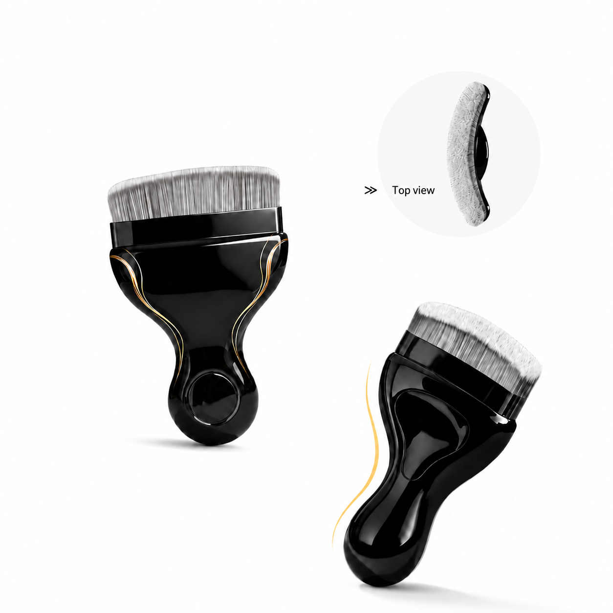 BeauteTools Foundation Brush CRESCENT CURVED pinceau fond de teint