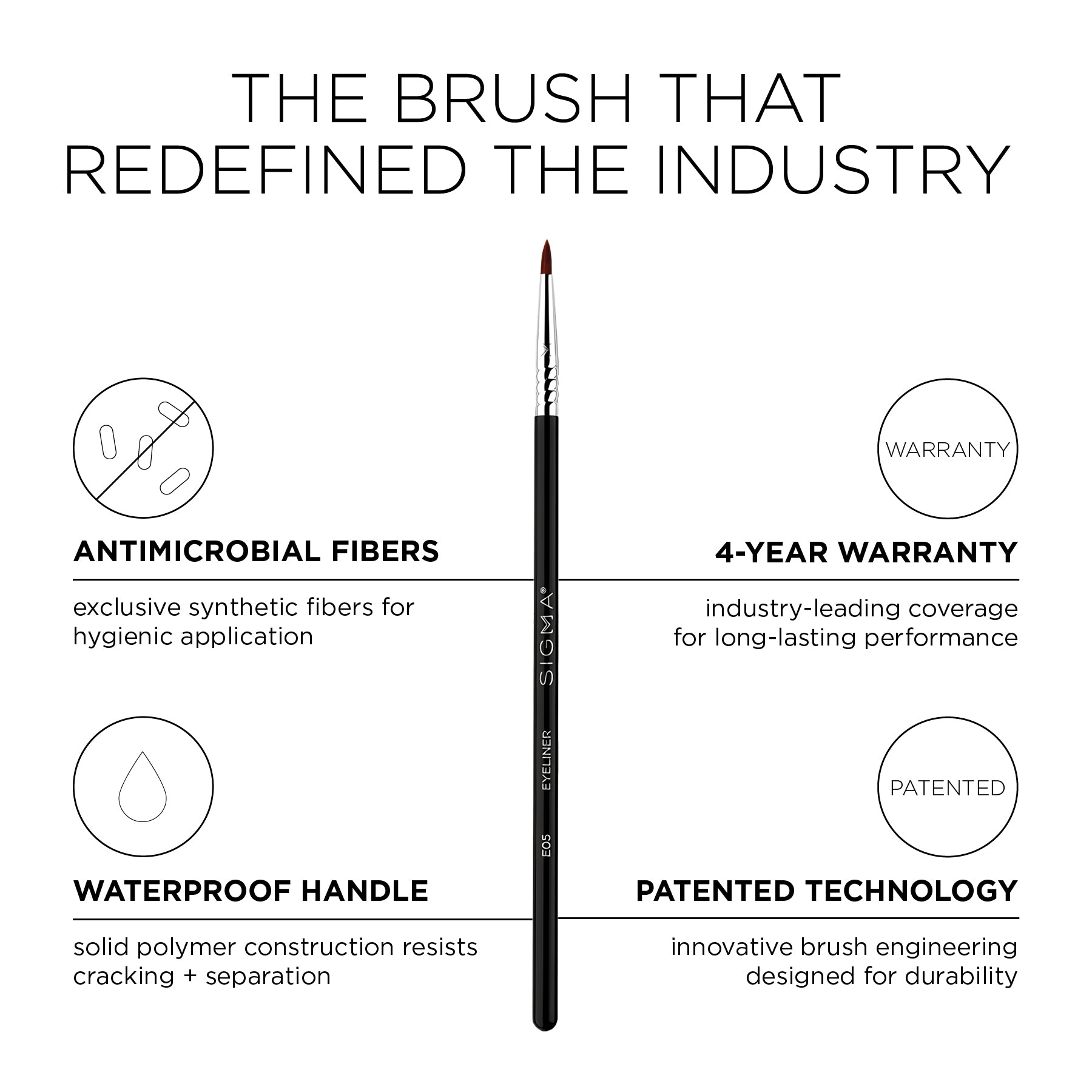 Sigma Eye Brushes E05 Eyeliner Brush pinceau eyeliner