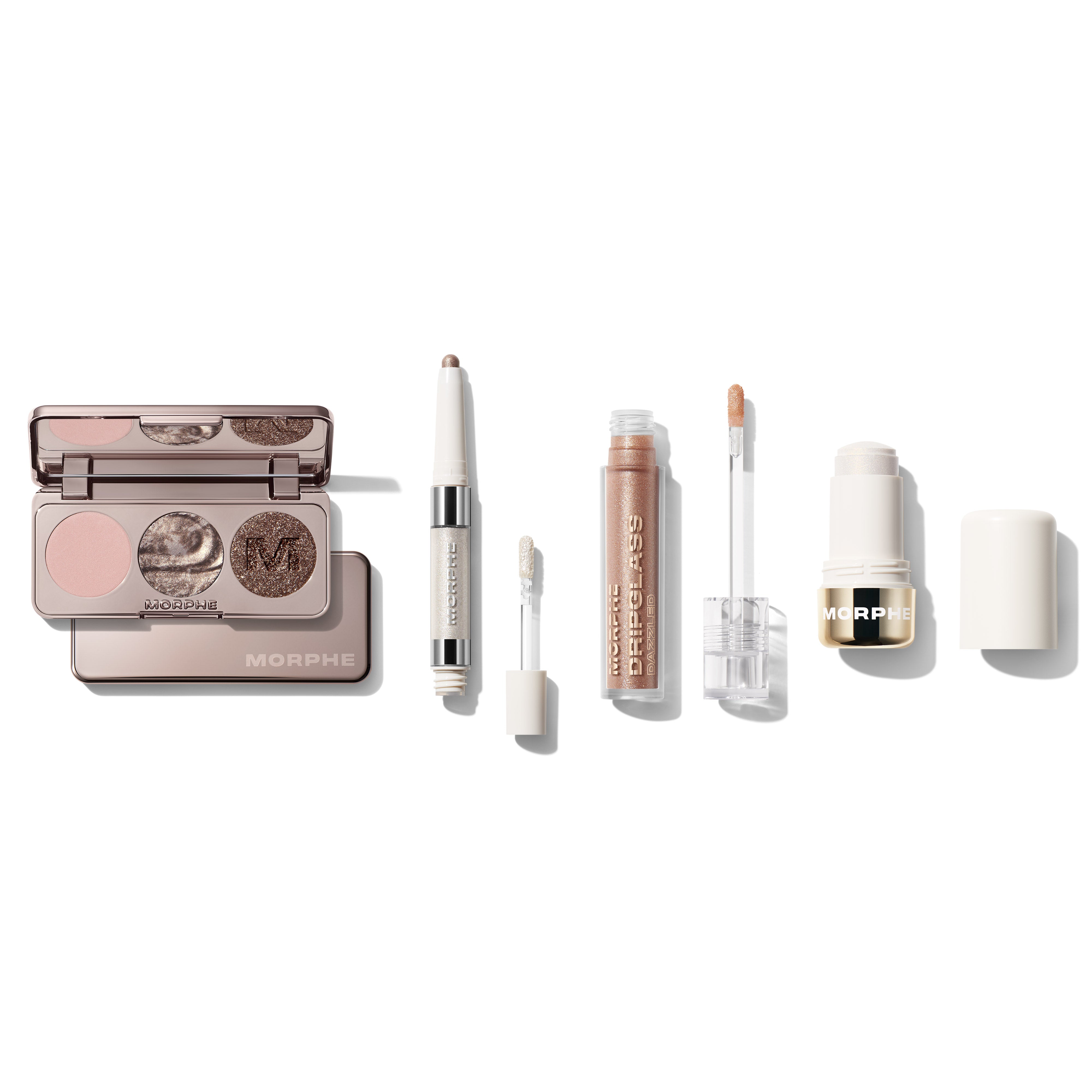 Morphe Bundles Dazzling Metallics Silver coffret maquillage