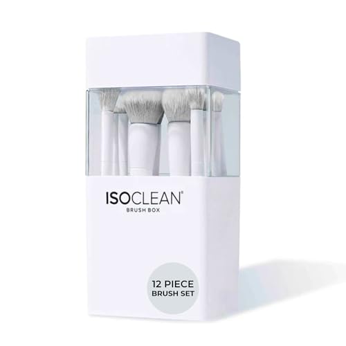 TYVEK ISOCLEAN Makeup Accessories Lot de 12 pinceaux de maquillage avec étui