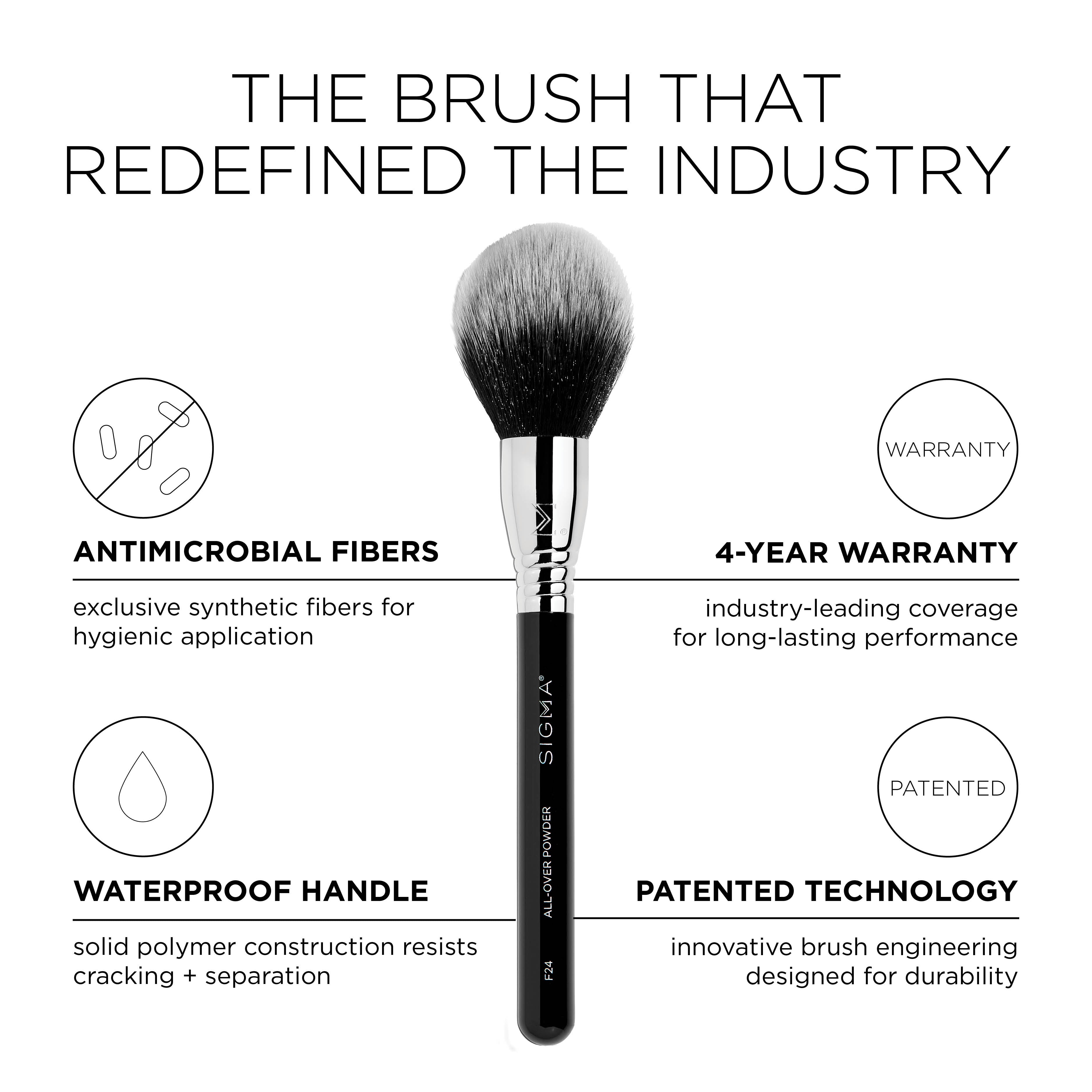 Sigma Face Brushes F24 All-Over Powder™ Brush pinceau poudre visage