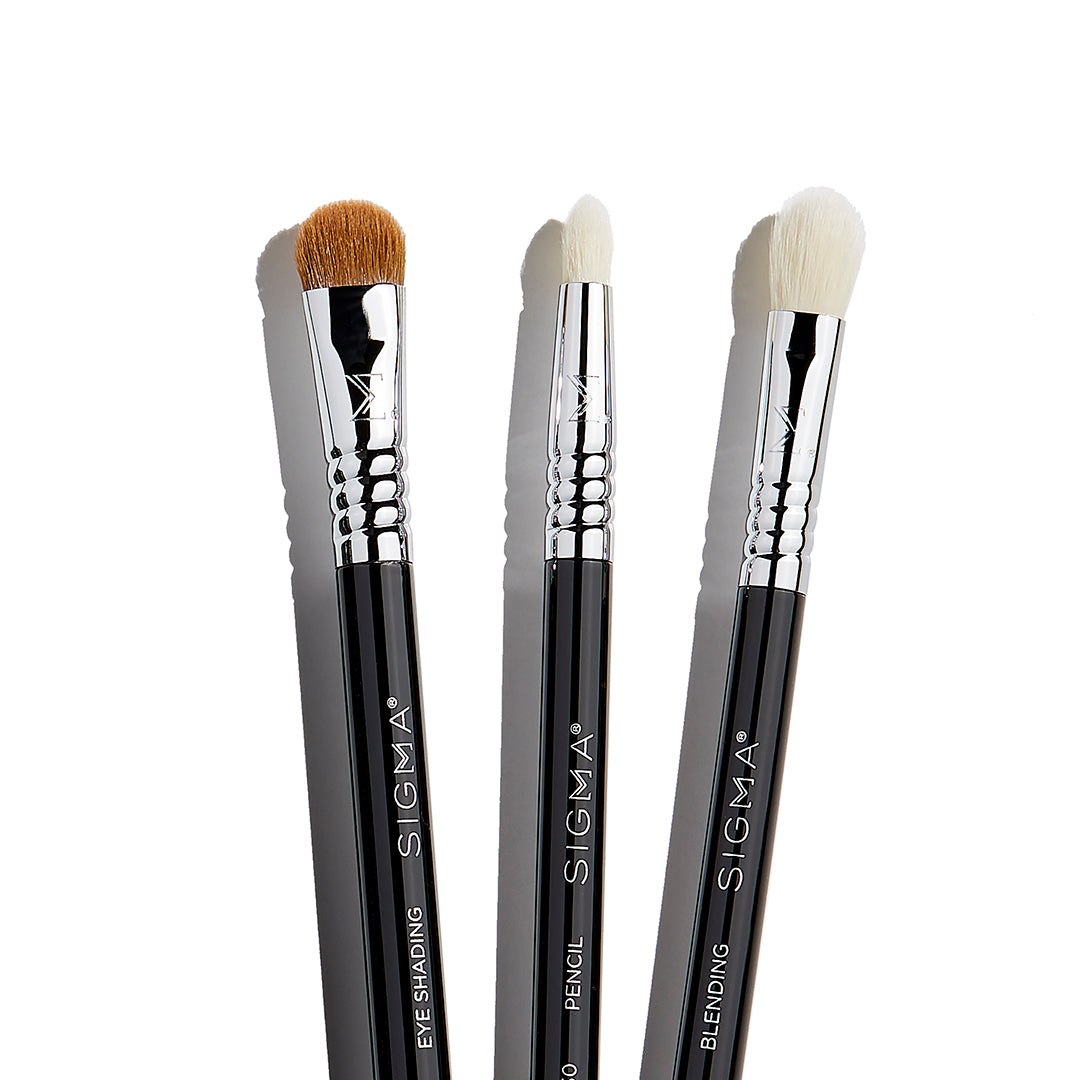 Sigma Brush Sets Glam 'n Go Mini Eye Brush Set pinceaux yeux 3 pièces avec trousse