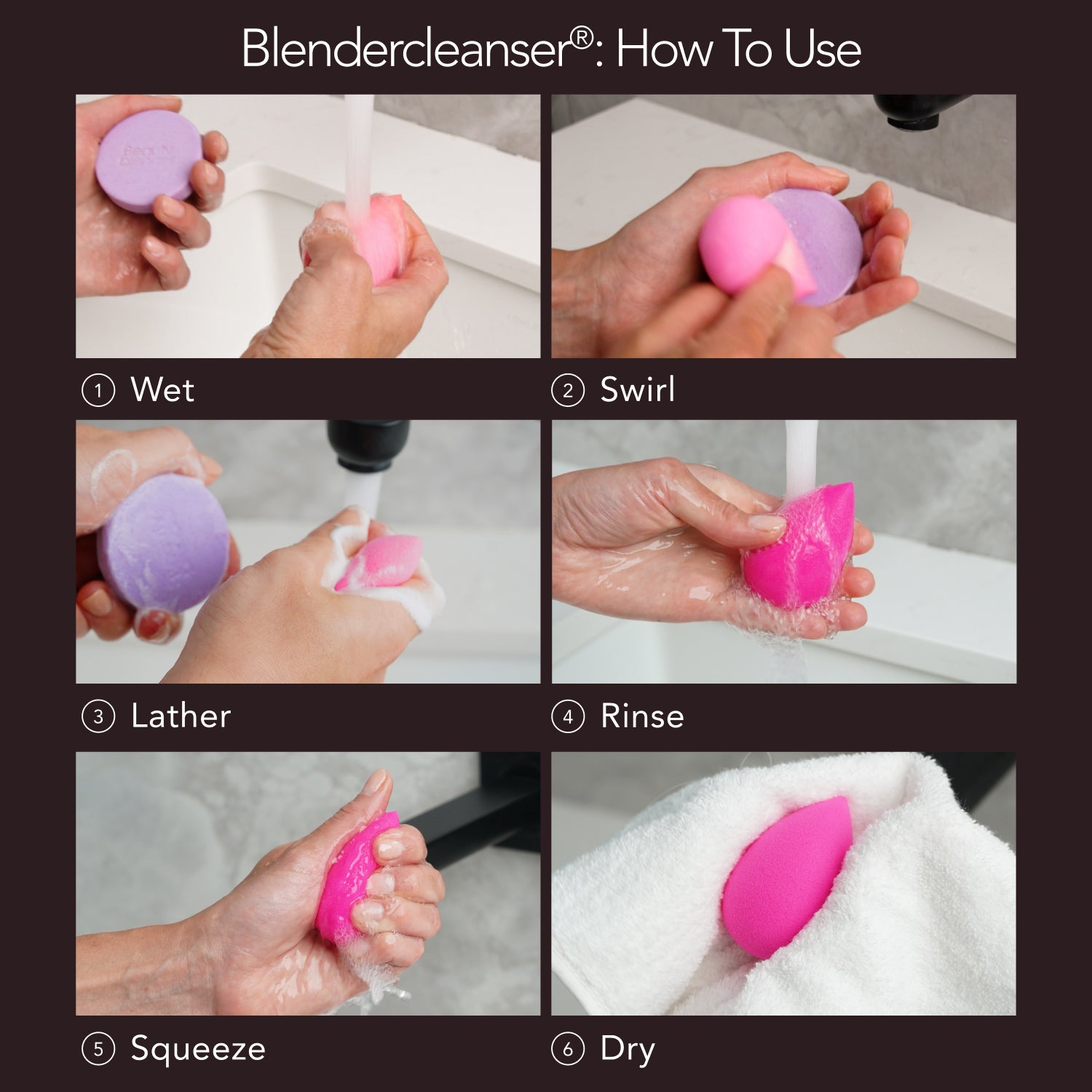 Beautyblender Blendercleanser Tool Scrub savon nettoyant Charcoal 1 oz