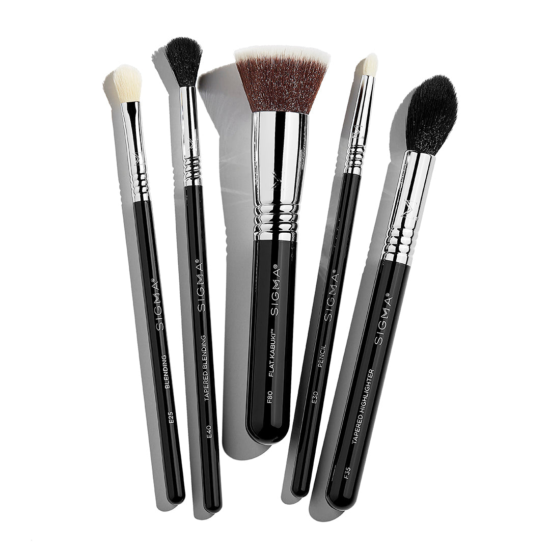 Sigma Brush Sets Most-Wanted Brush Set kit de 5 pinceaux synthétiques
