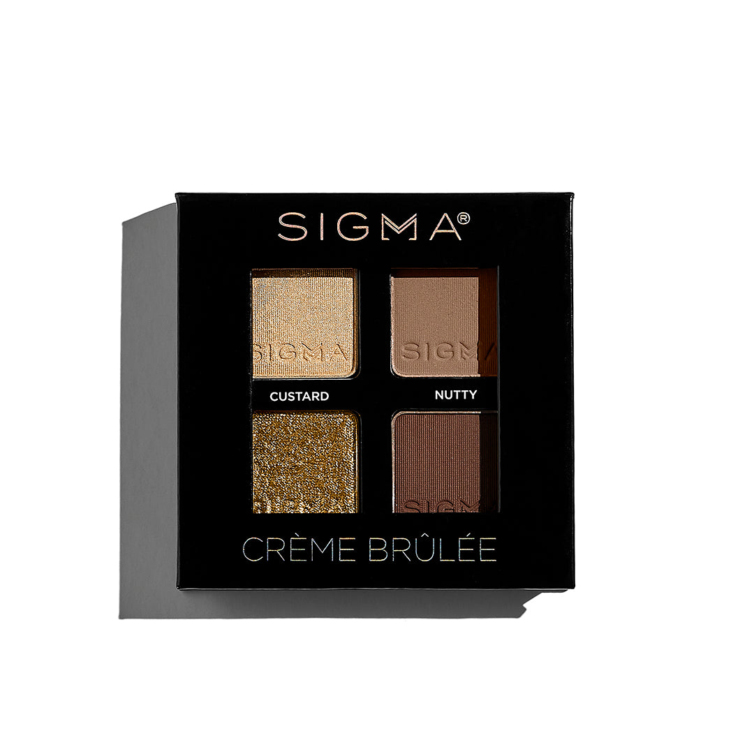 Sigma Eye Makeup Crème Brûlée Eyeshadow Quad palette fards à paupières 4 g neutres