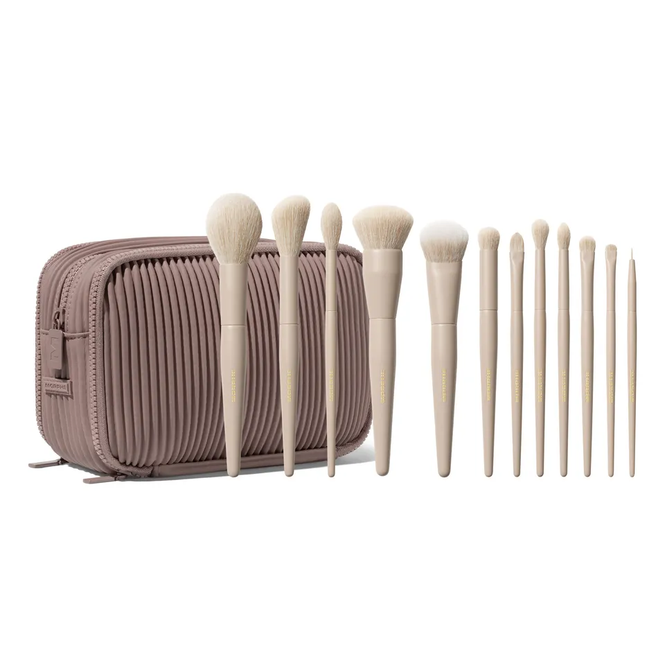 Morphe Brush Sets Custom Blends 12-Piece Face & Eye Brush Set set de 12 pinceaux visage et yeux, poils vegan